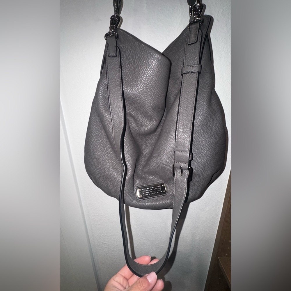 Marc by Marc Jacobs q hillier dark Gray Leather Women's hobo Bag